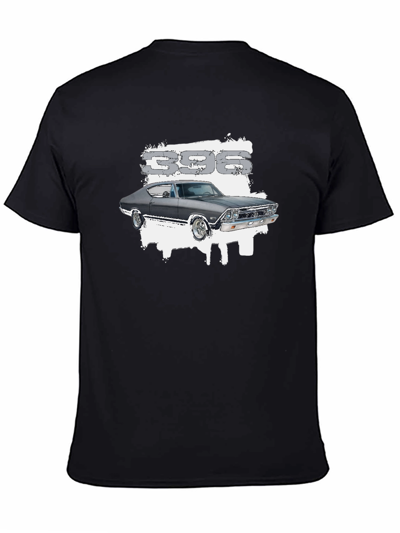 Camiseta Negra Clásica Coche 396