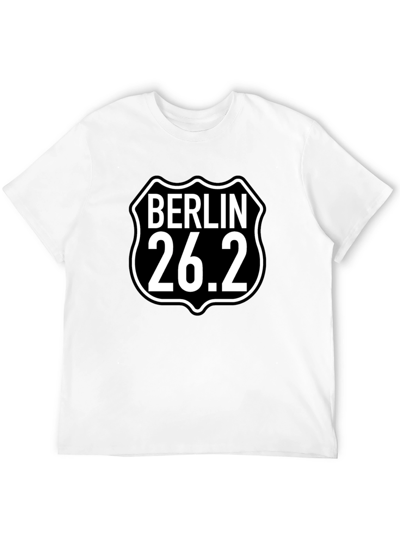 Camiseta Negra Berlín 26.2 para Corredores