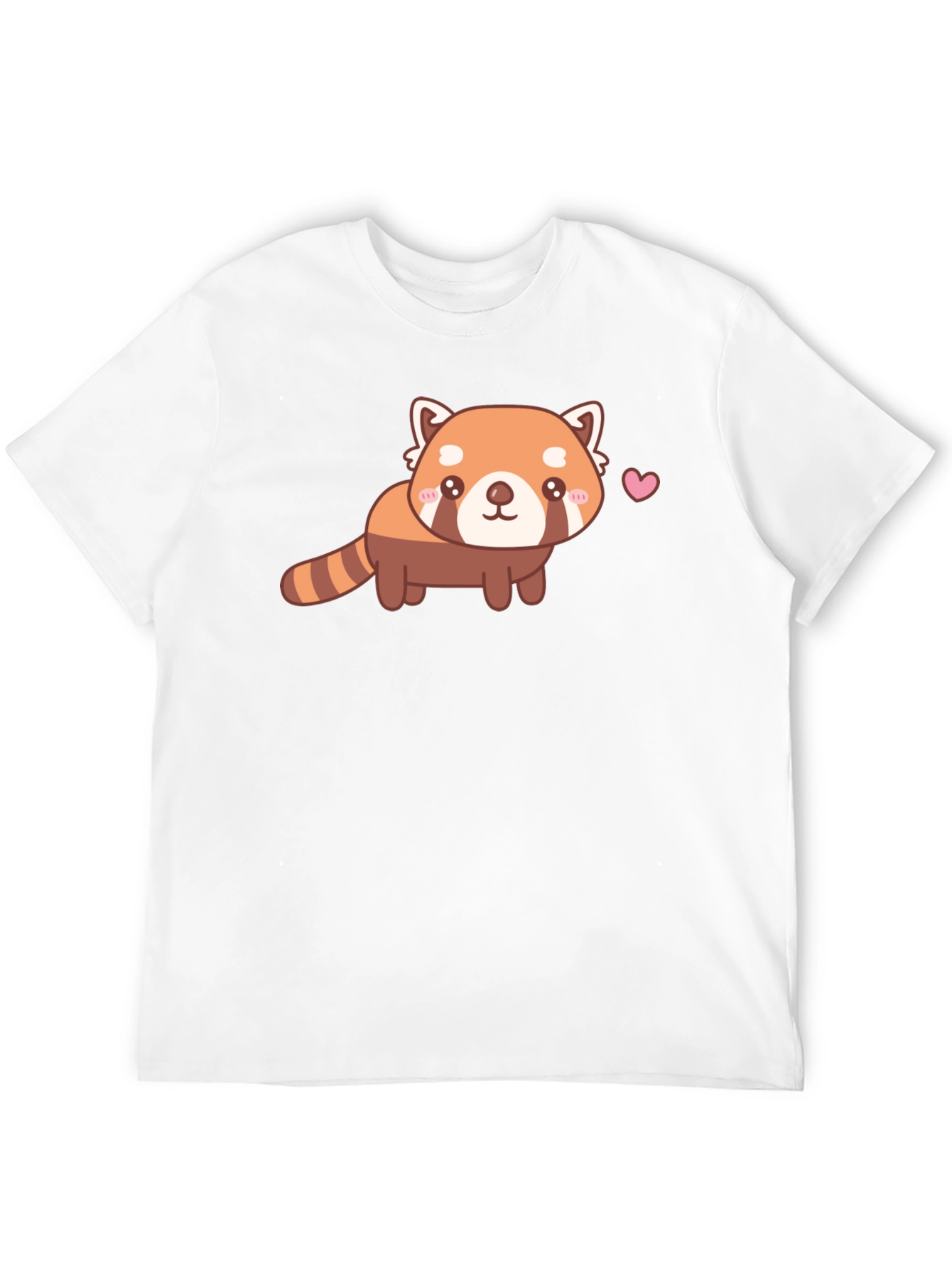 Camiseta Negra con Adorable Panda Rojo