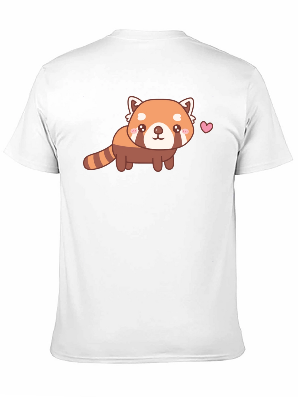 Camiseta Negra con Adorable Panda Rojo