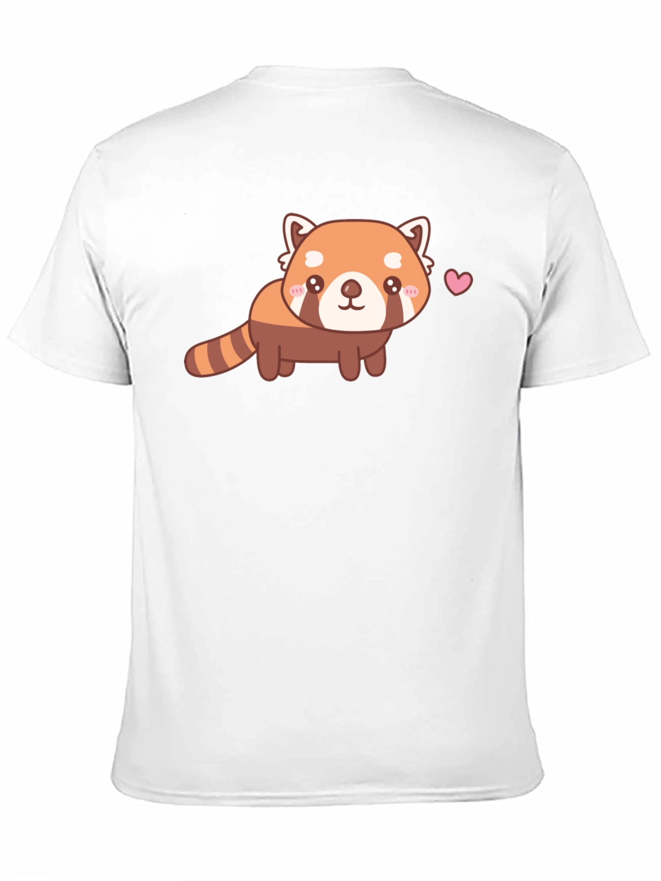Camiseta Negra con Adorable Panda Rojo