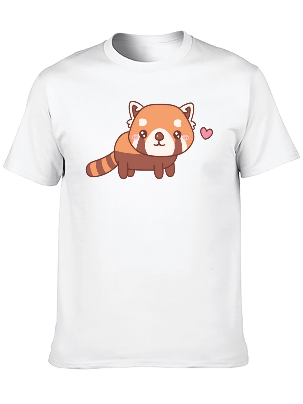 Camiseta Negra con Adorable Panda Rojo