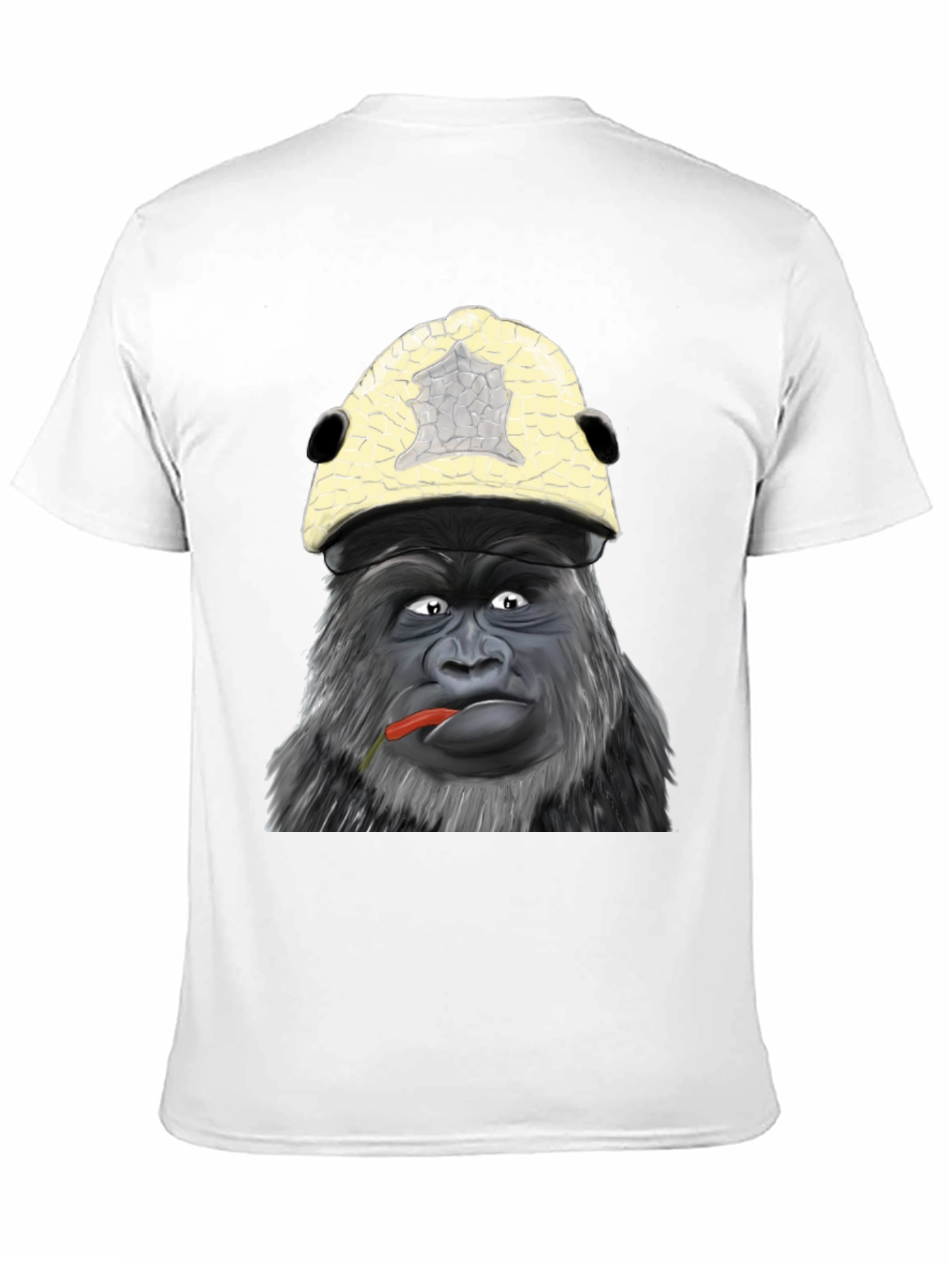 Camiseta Hombre Diseño Gorila con Gorro