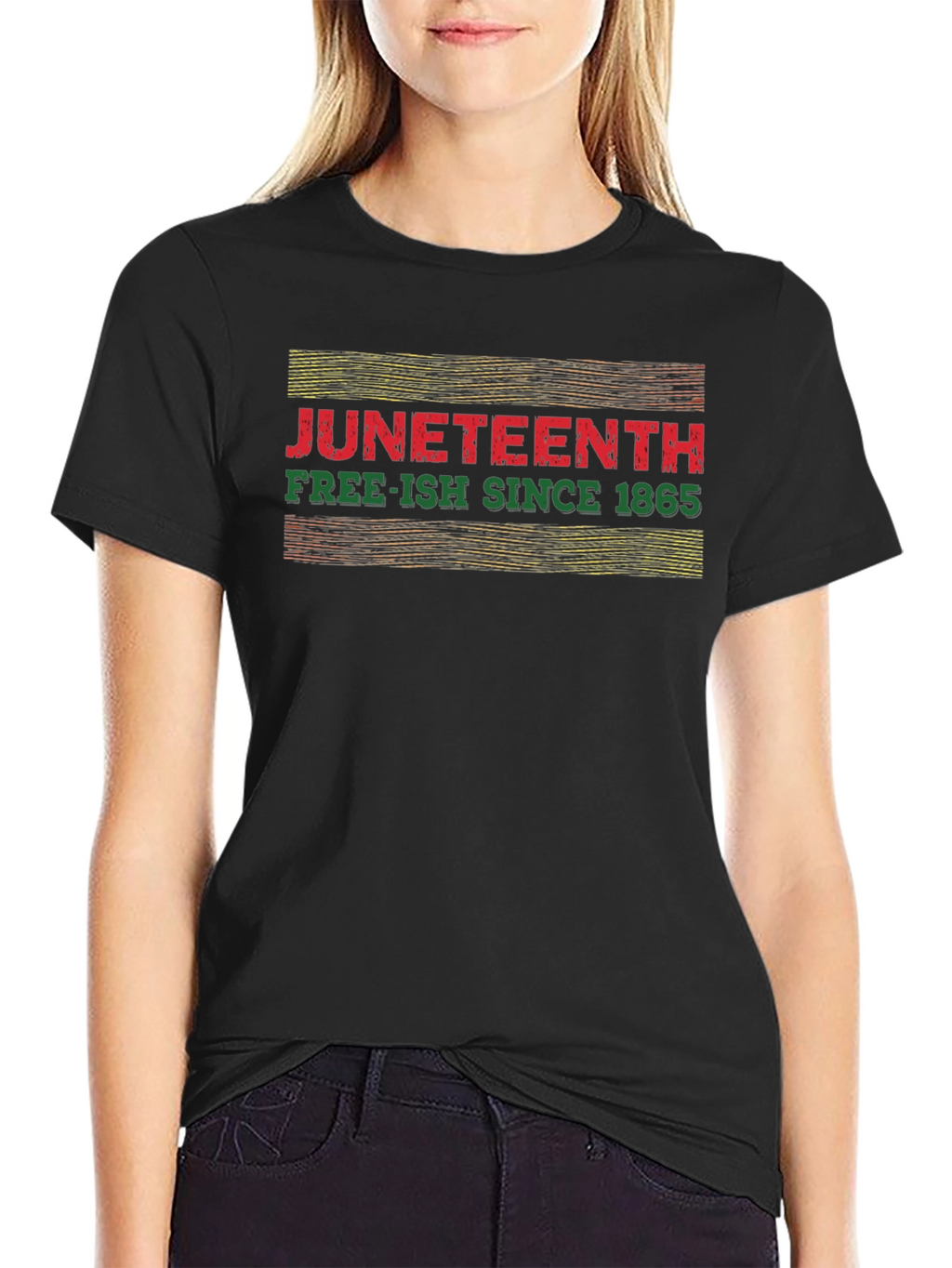 Camiseta Juneteenth Free-ish Since 1865 Algodón