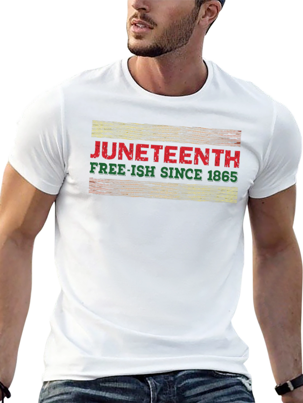 Camiseta Juneteenth Free-ish Since 1865 Algodón