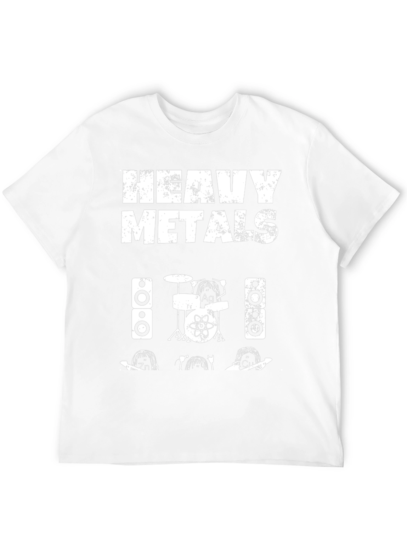 Camiseta Heavy Metals - Diseño Química y Música
