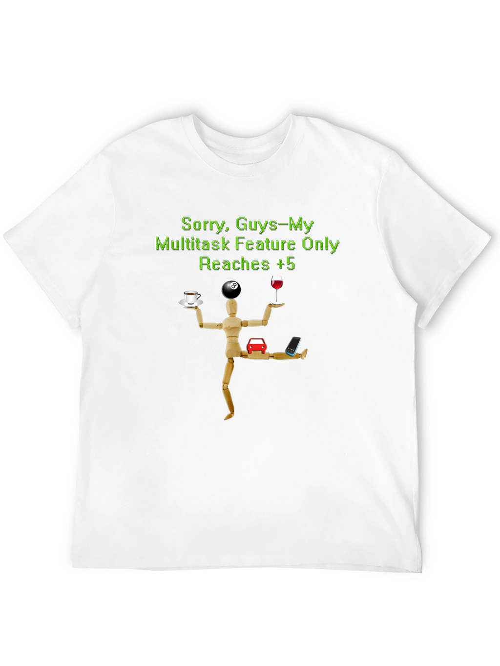 Camiseta Hombre Multitarea Divertida