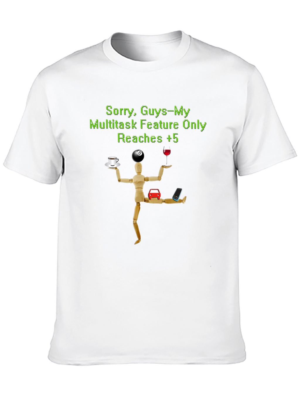 Camiseta Hombre Multitarea Divertida