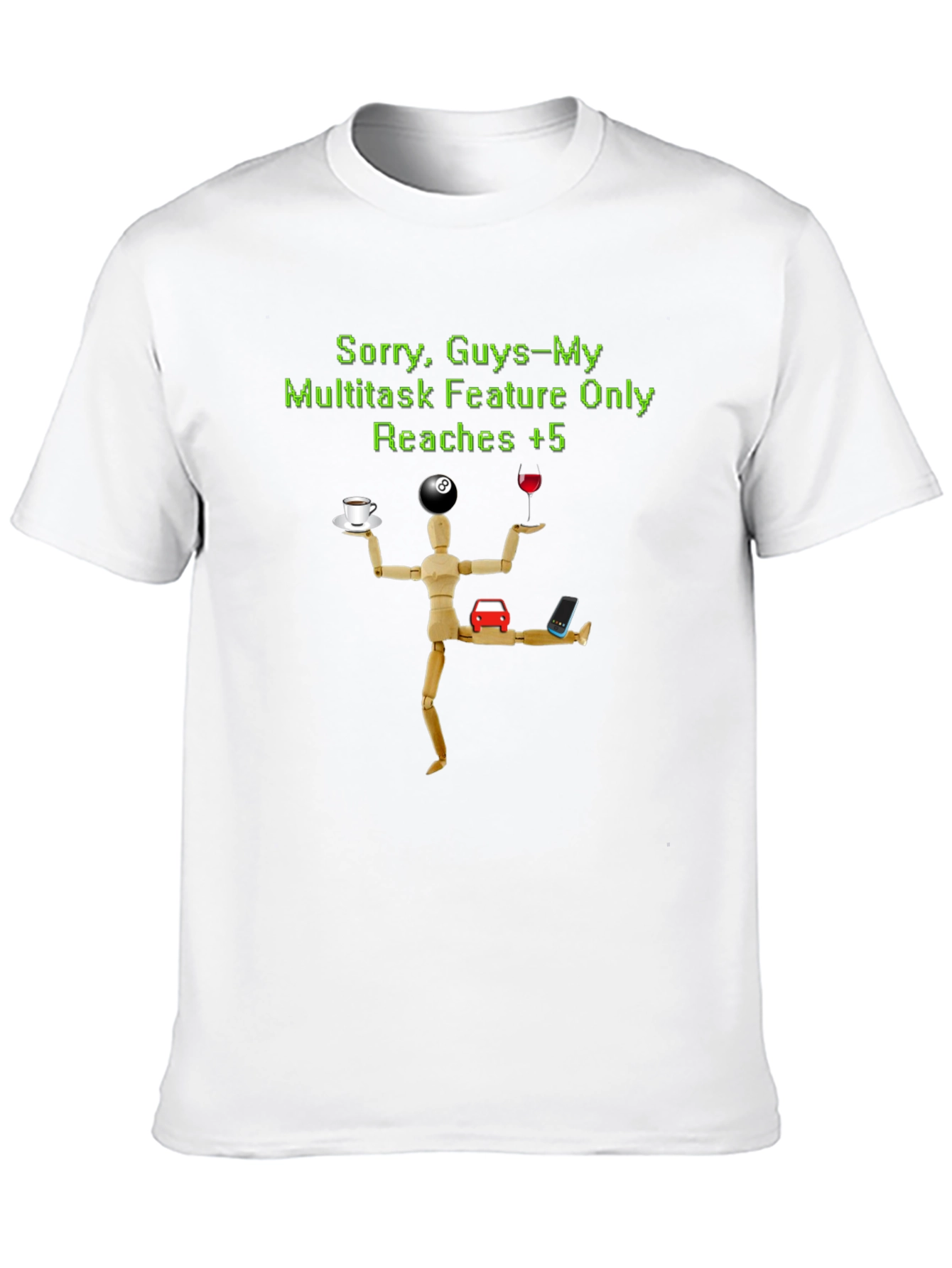 Camiseta Hombre Multitarea Divertida