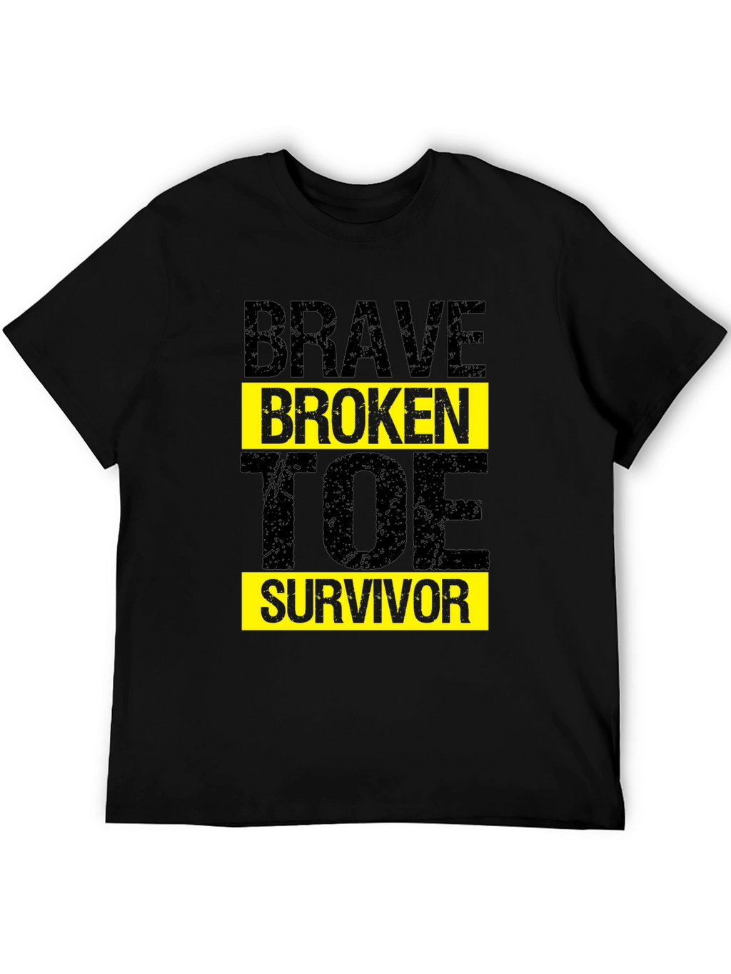 Camiseta Negra Brave Broken Toe Survivor