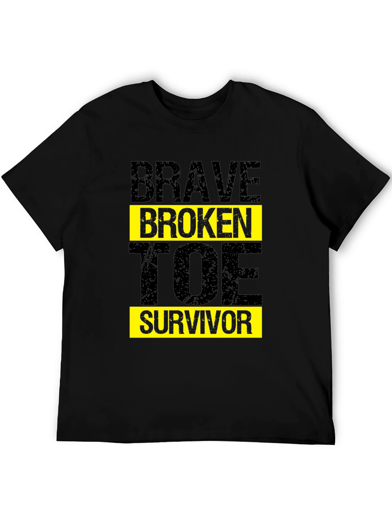 Camiseta Negra Brave Broken Toe Survivor