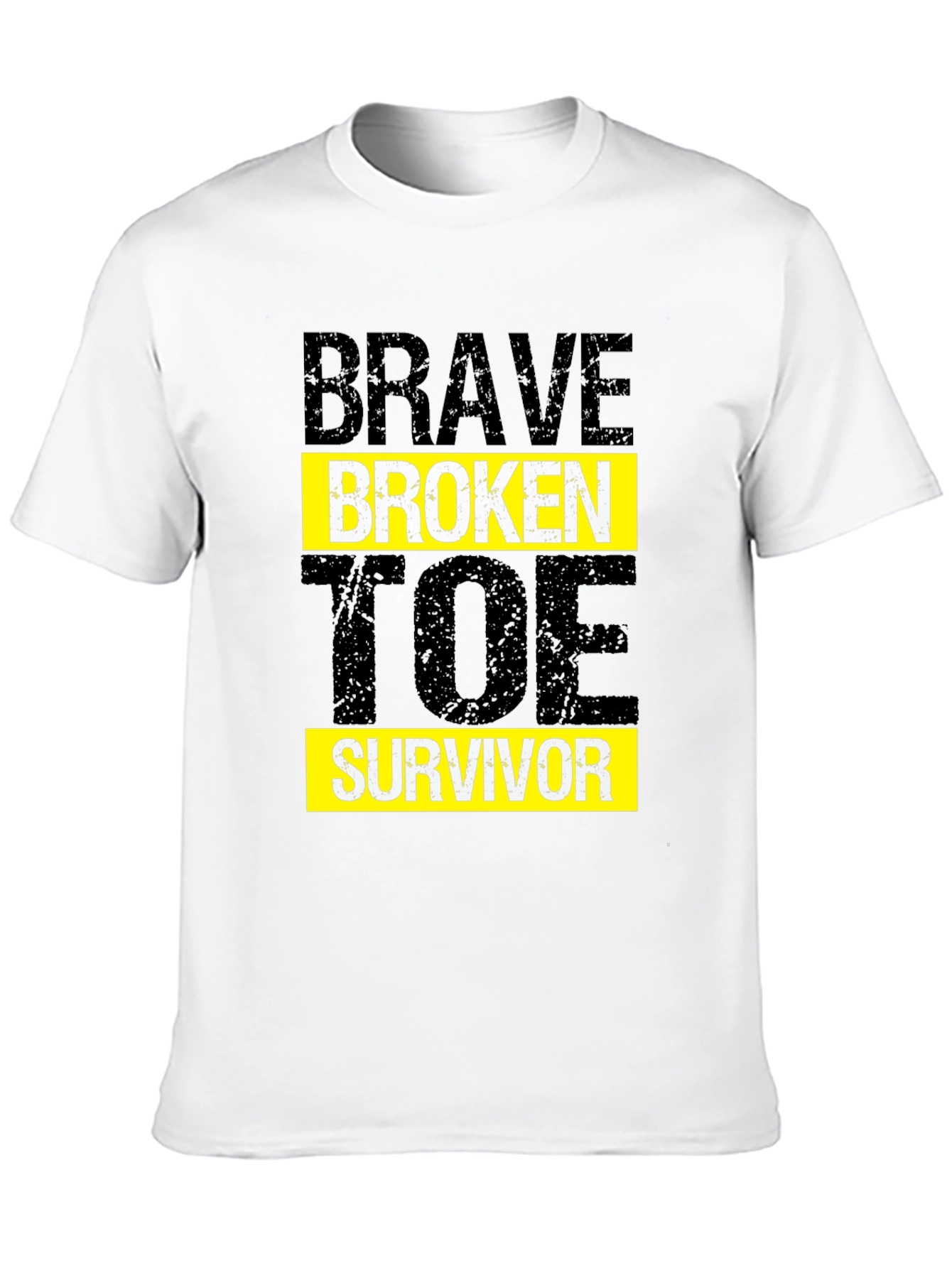 Camiseta Negra Brave Broken Toe Survivor