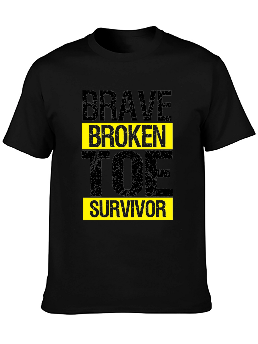 Camiseta Negra Brave Broken Toe Survivor