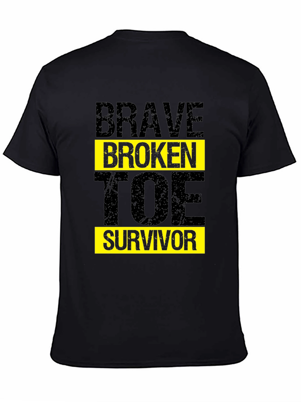 Camiseta Negra Brave Broken Toe Survivor