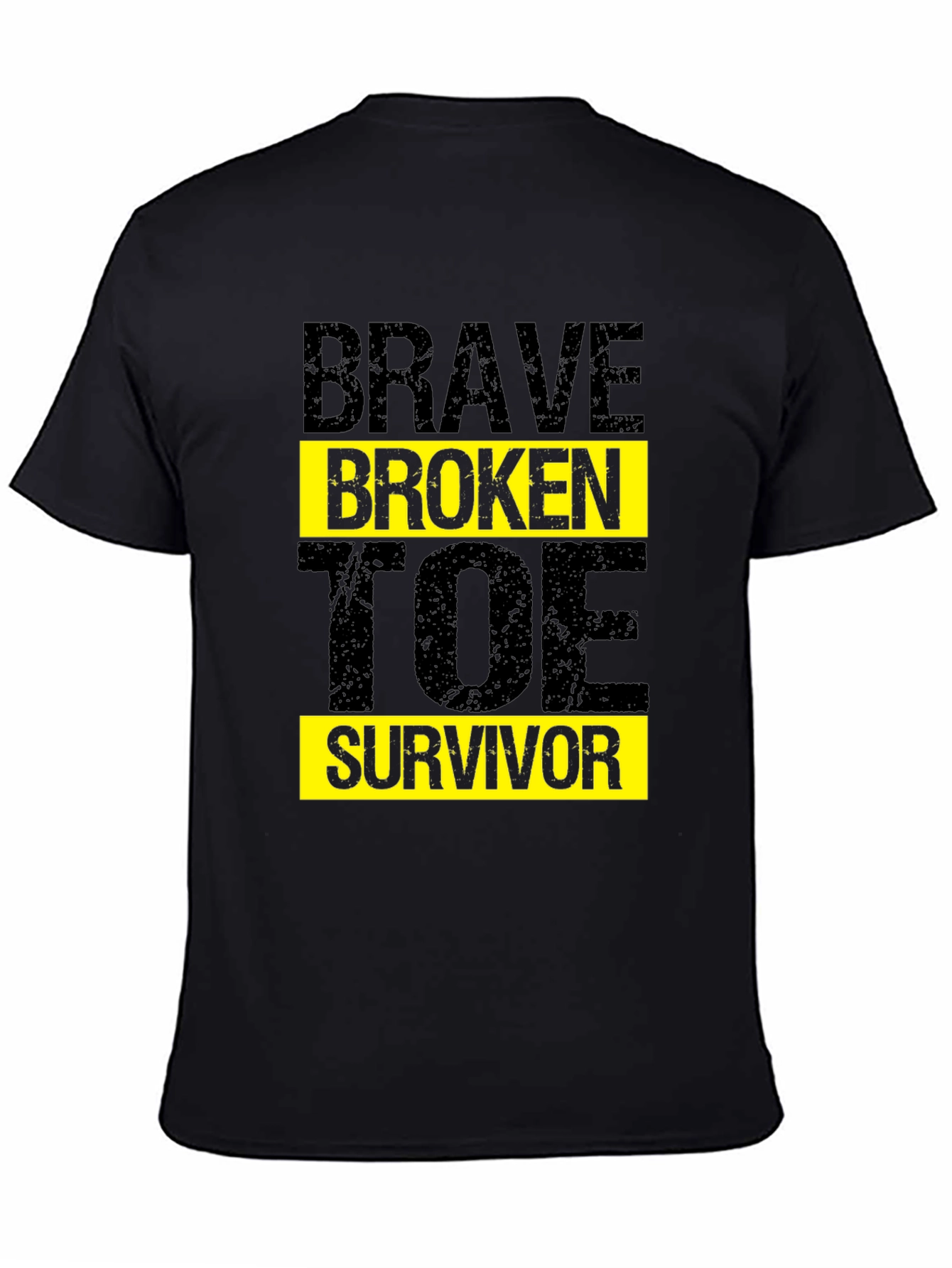 Camiseta Negra Brave Broken Toe Survivor