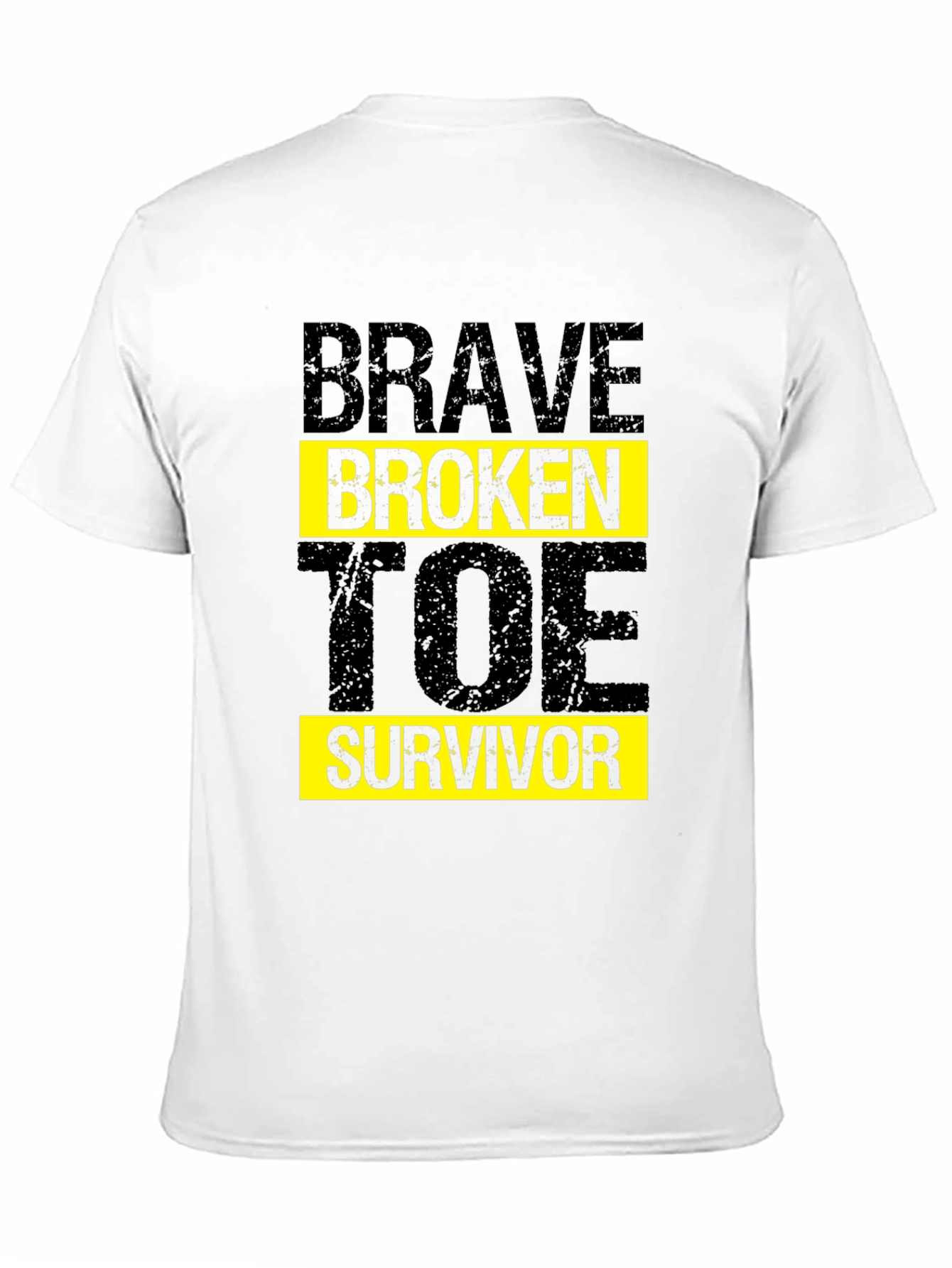 Camiseta Negra Brave Broken Toe Survivor