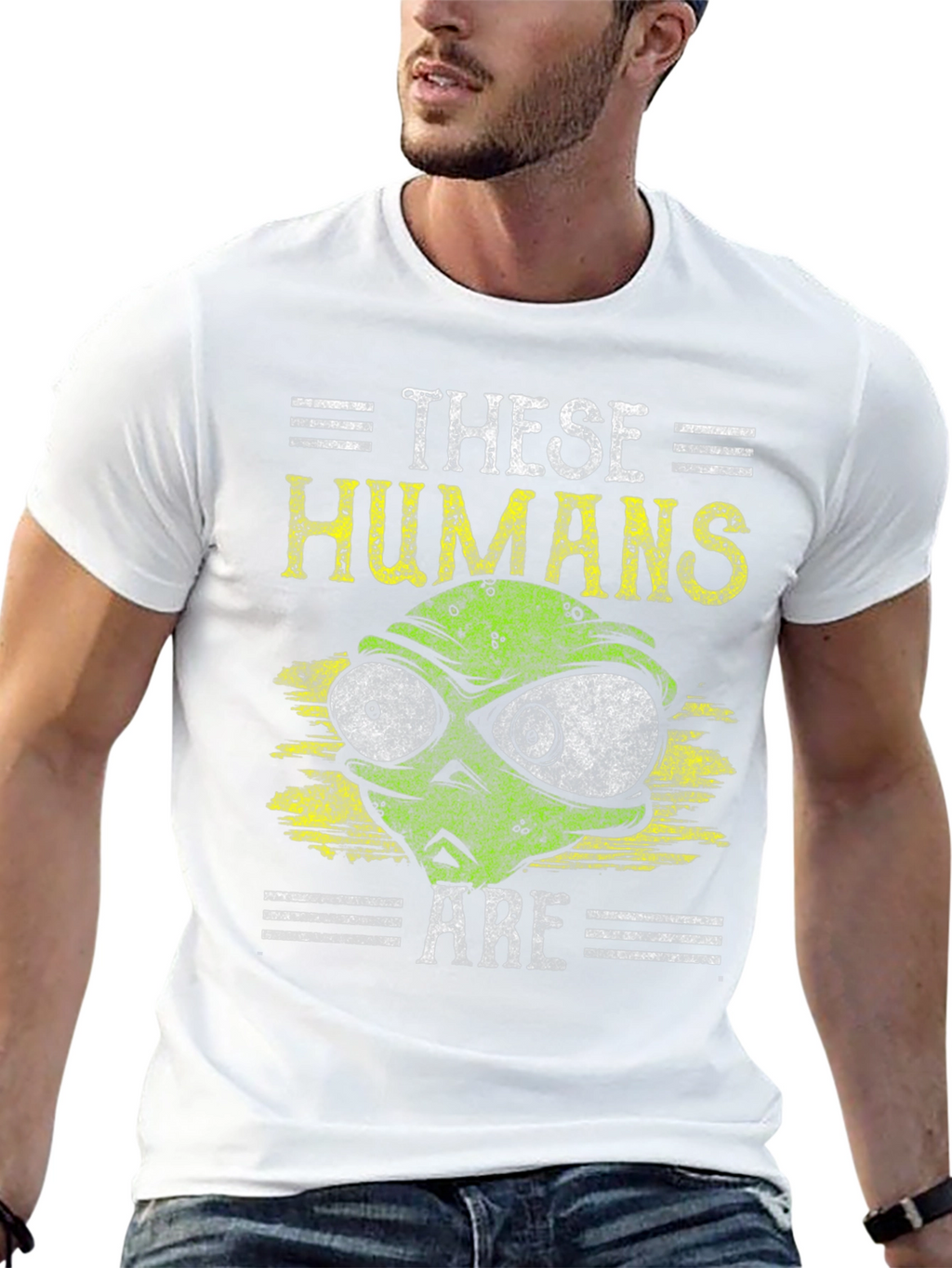 Camiseta Alienígena Estos Humanos Son