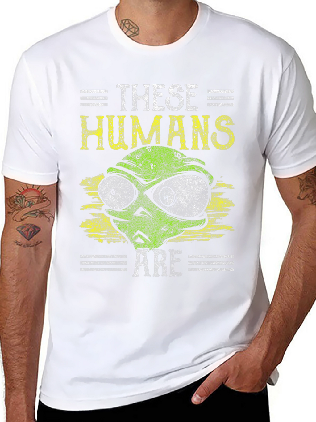 Camiseta Alienígena Estos Humanos Son