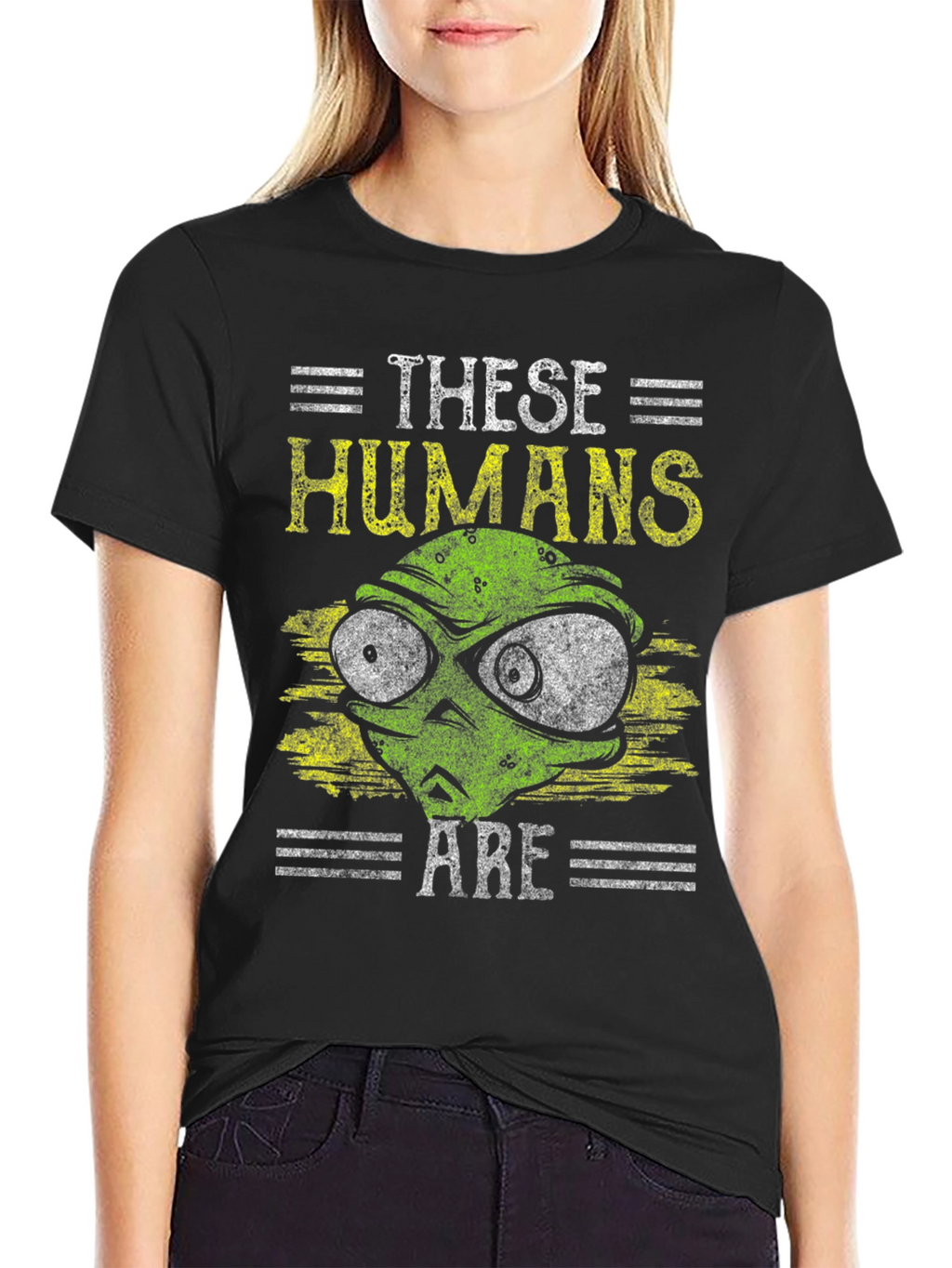 Camiseta Alienígena Estos Humanos Son