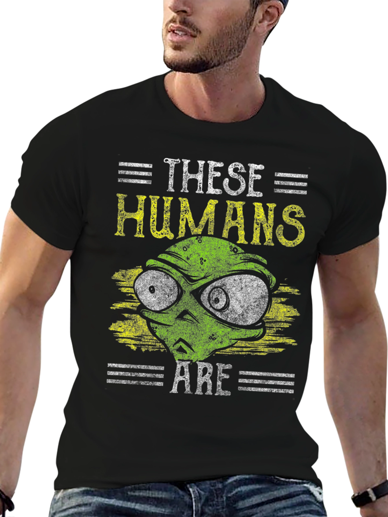 Camiseta Alienígena Estos Humanos Son
