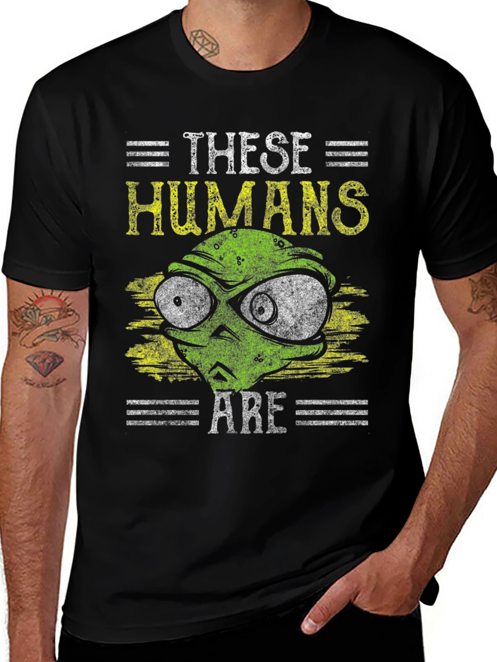 Camiseta Alienígena Estos Humanos Son