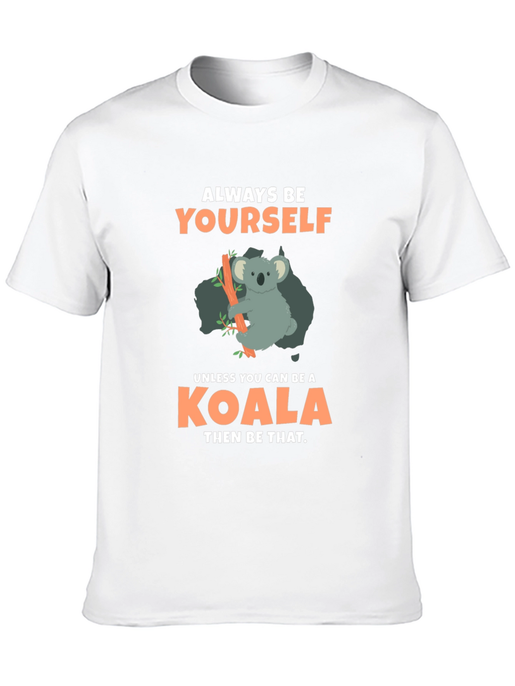 Camiseta Negra con Diseño de Koala Divertido