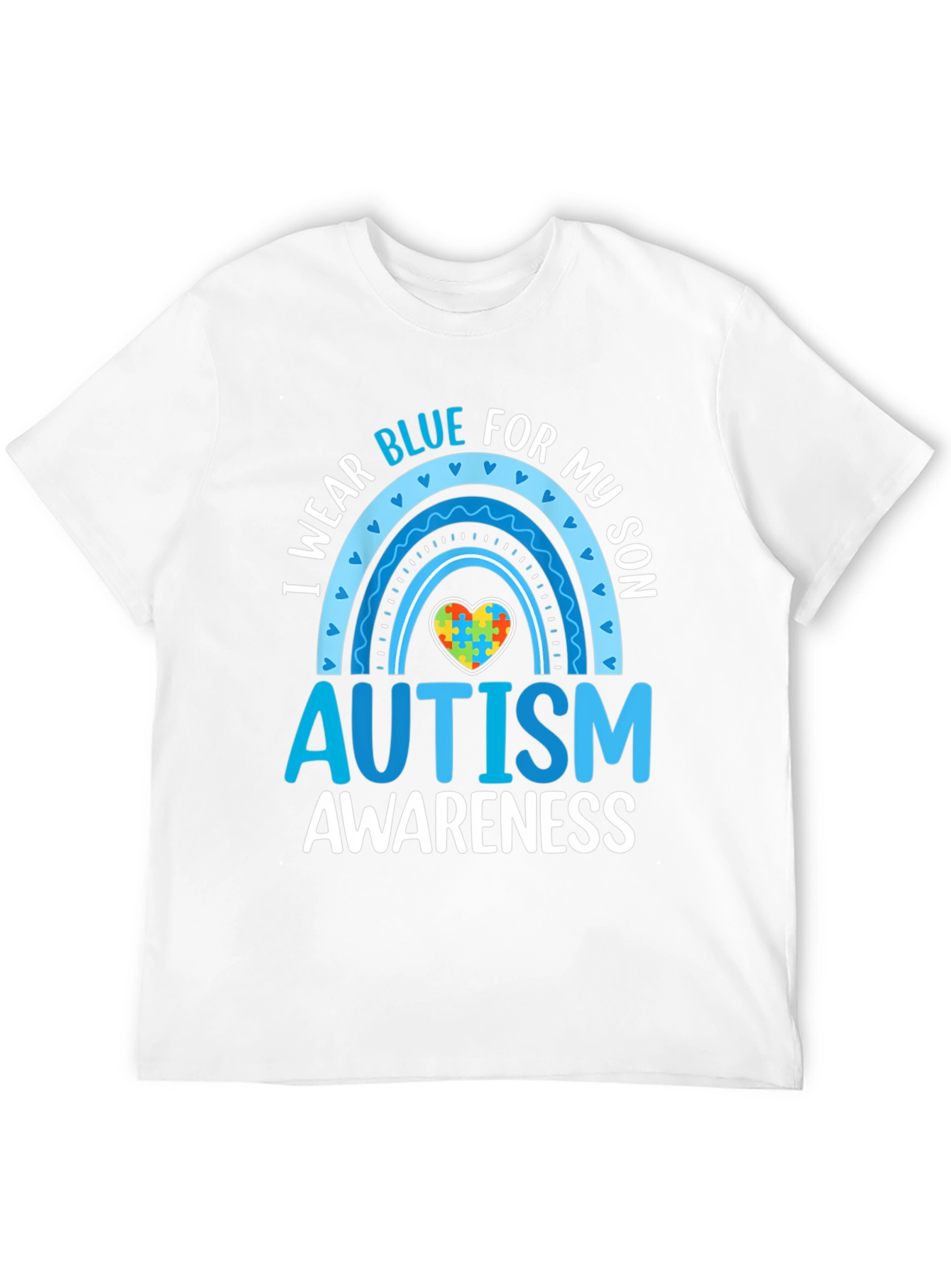 Camiseta Azul para Concientización del Autismo