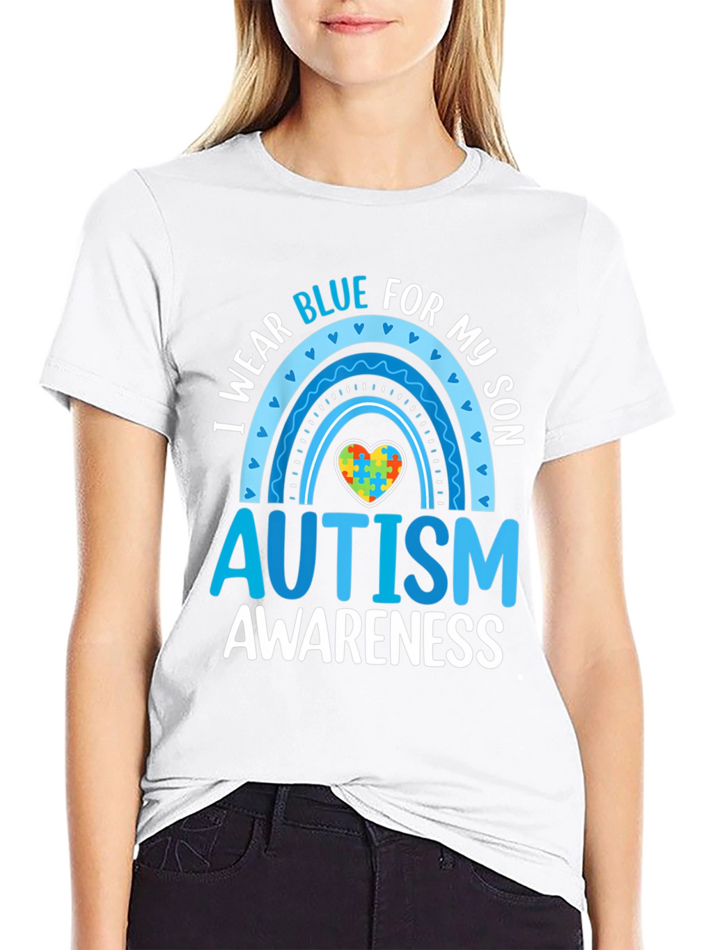 Camiseta Azul para Concientización del Autismo