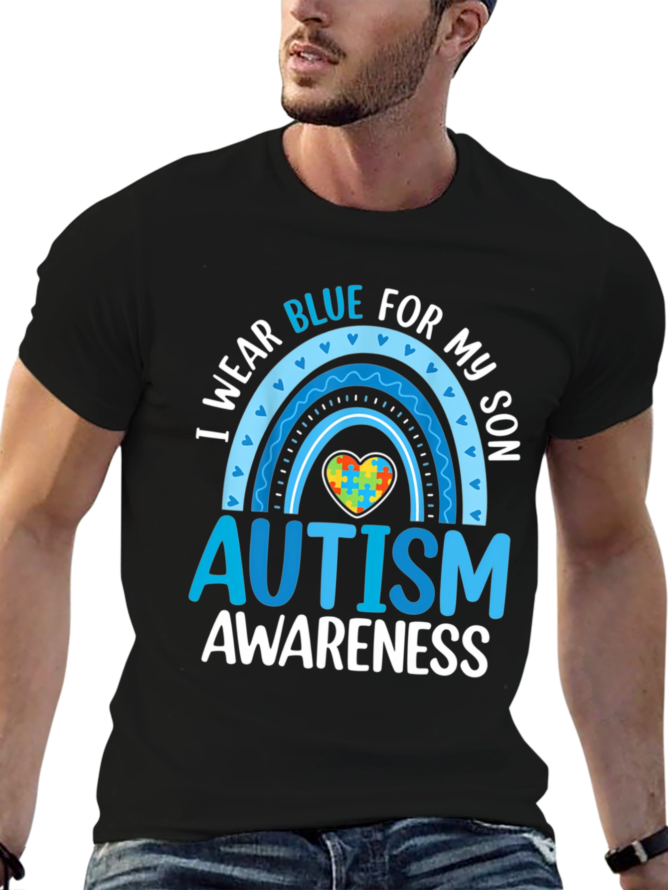 Camiseta Azul para Concientización del Autismo