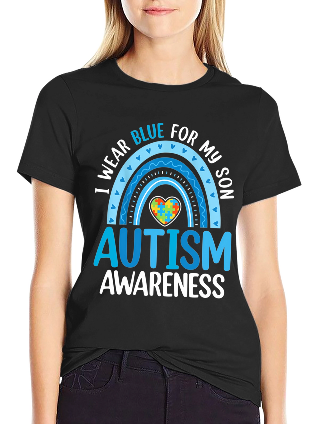 Camiseta Azul para Concientización del Autismo