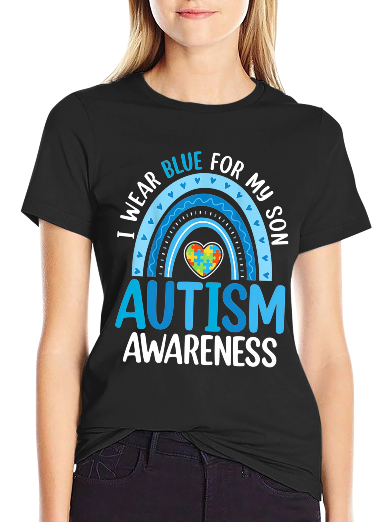 Camiseta Azul para Concientización del Autismo