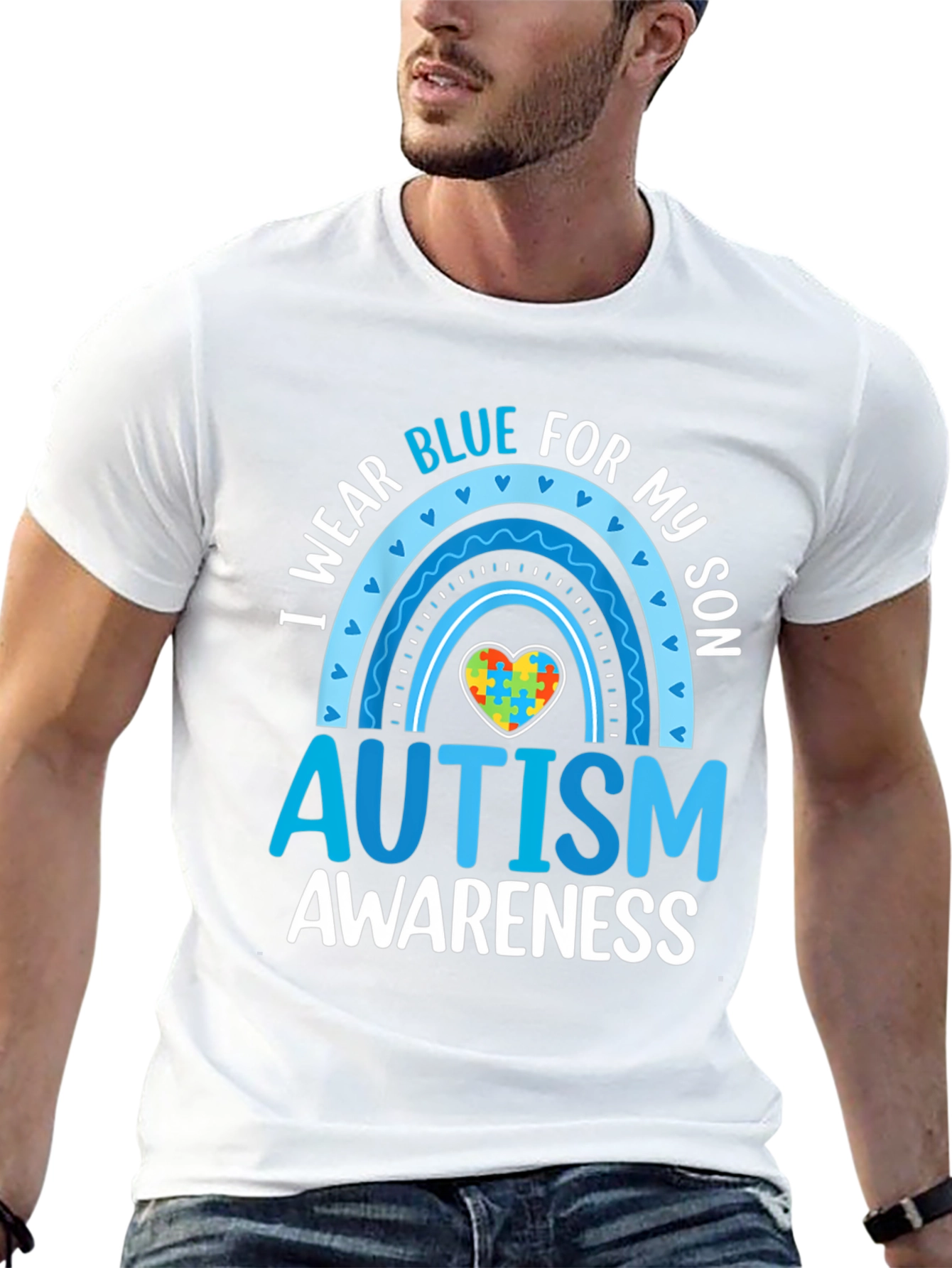Camiseta Azul para Concientización del Autismo