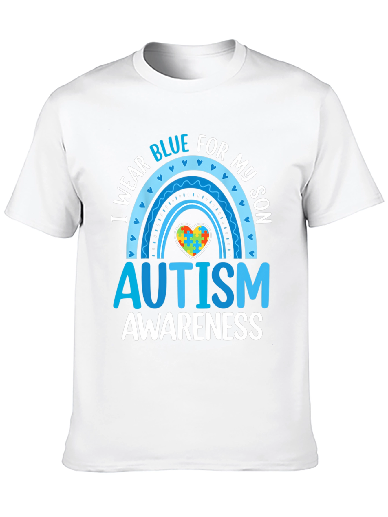 Camiseta Azul para Concientización del Autismo