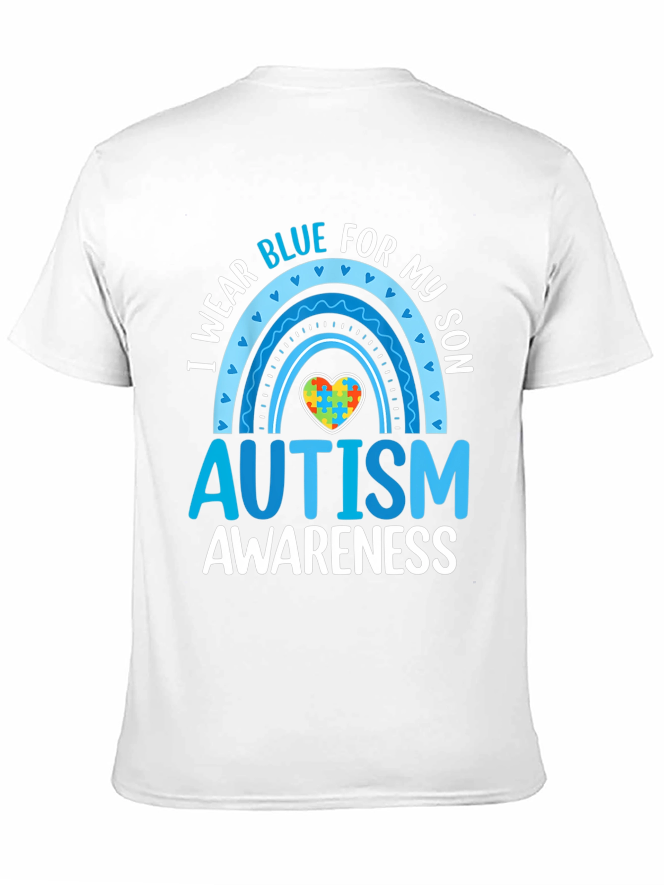 Camiseta Azul para Concientización del Autismo