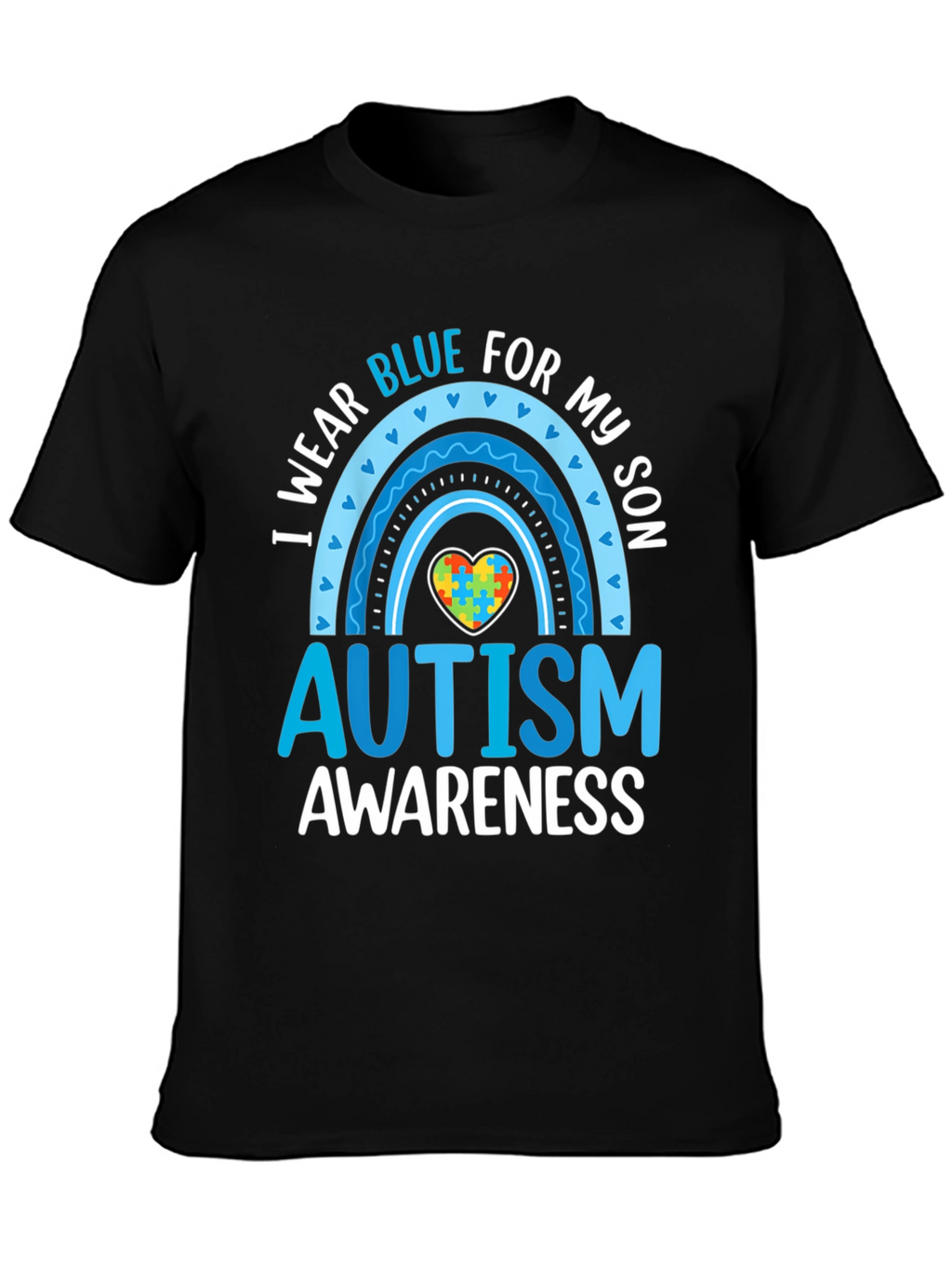 Camiseta Azul para Concientización del Autismo