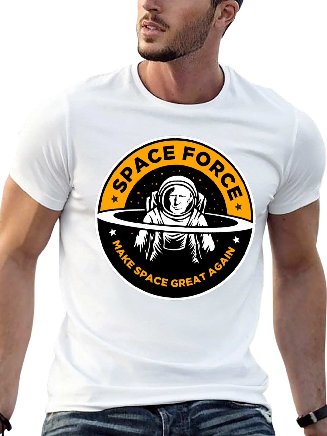 Camiseta Hombre Space Force - ¡Haz el Espacio Genial Otra Vez!