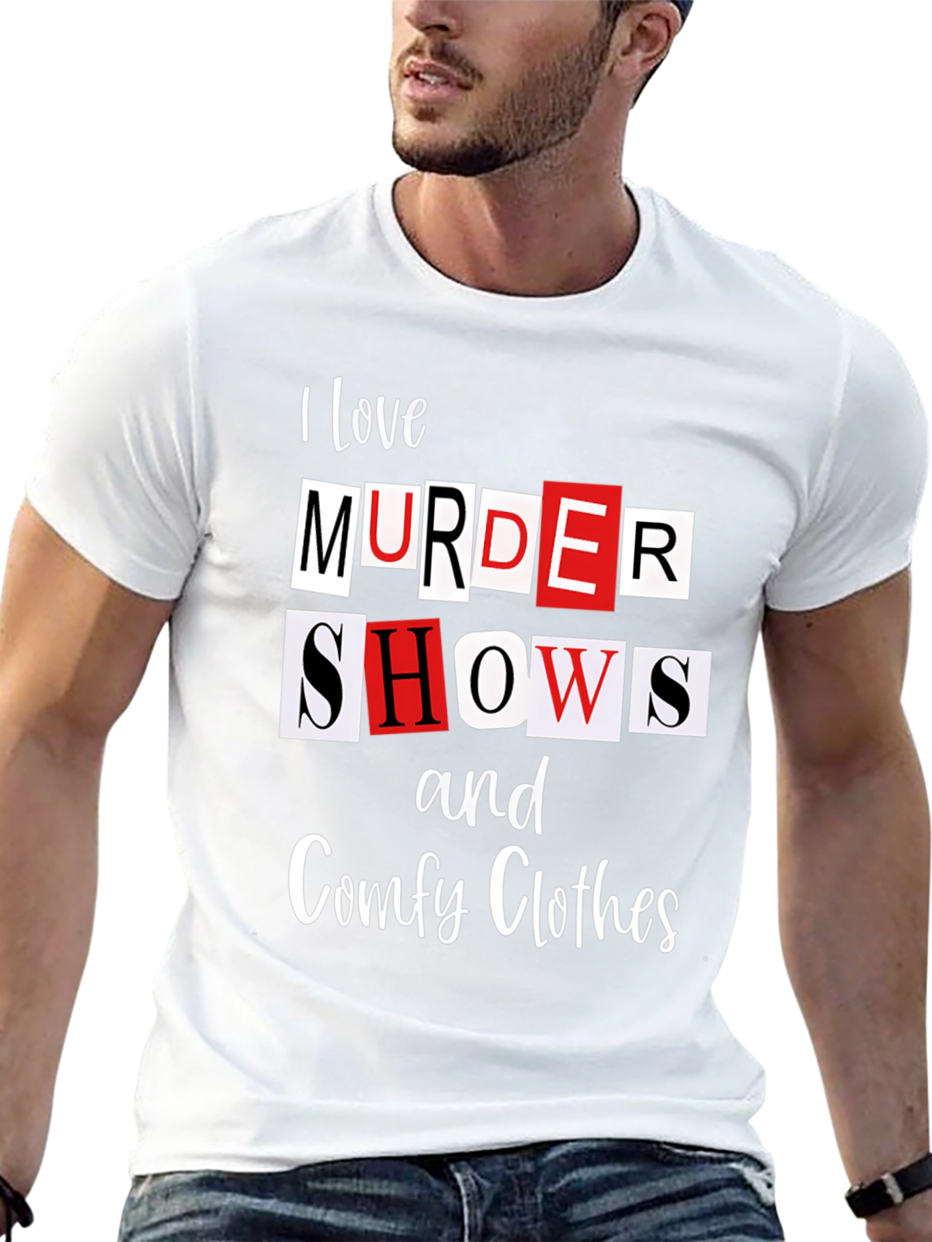 Camiseta Murder Shows and Comfy Clothes para Fans del Crimen