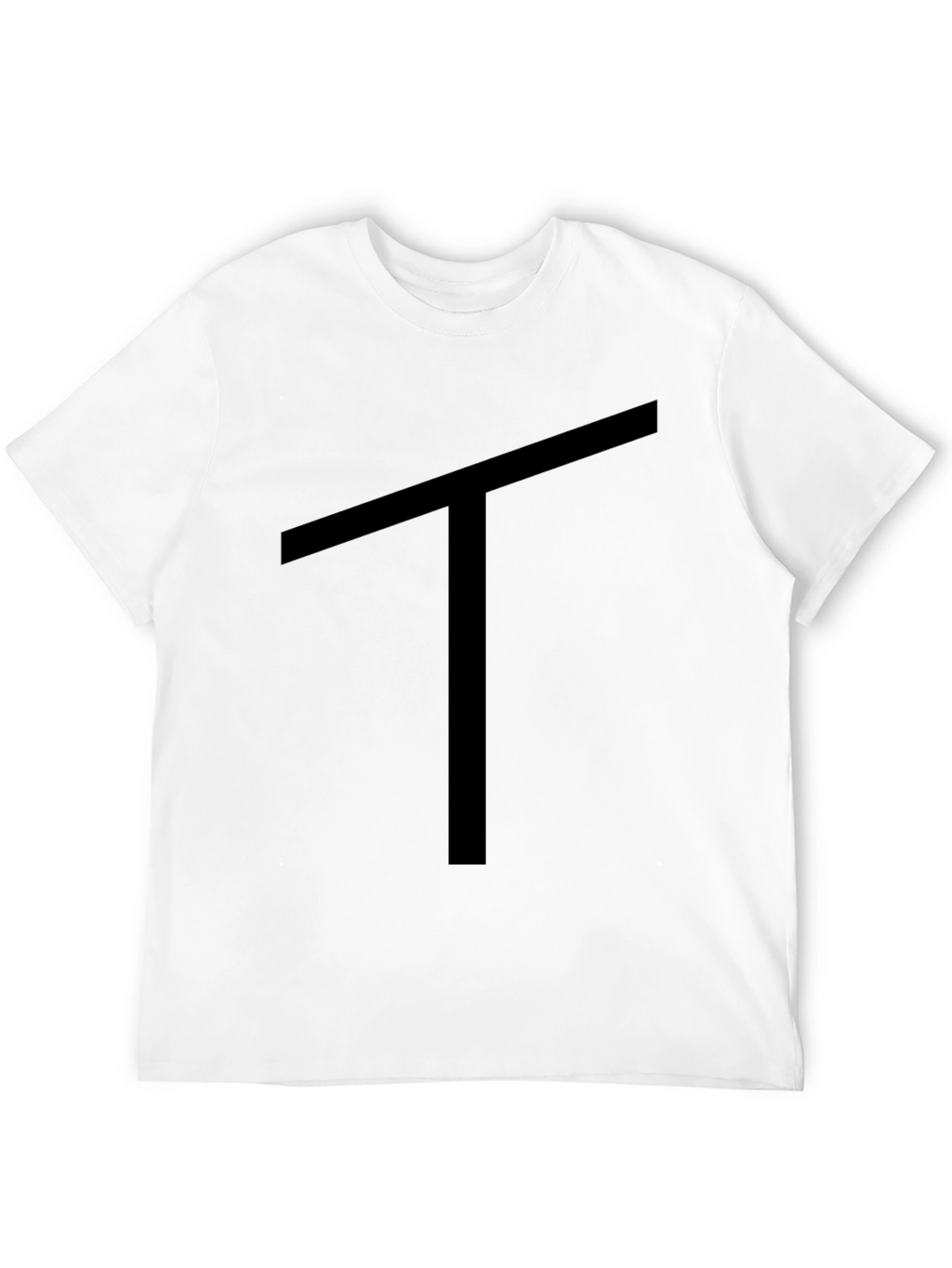 Camiseta Negra con Diseño de Letra T