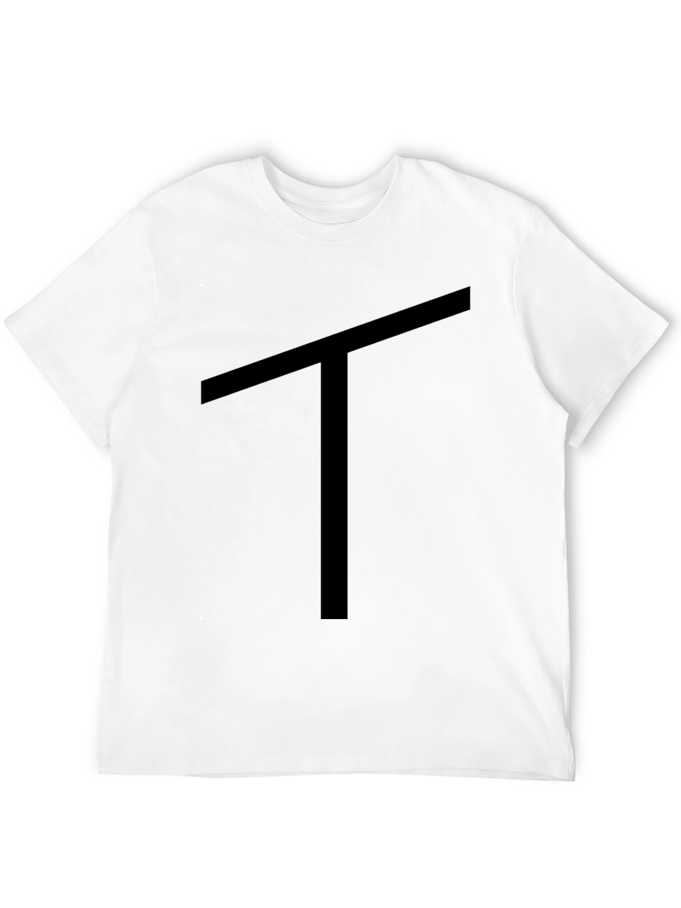 Camiseta Negra con Diseño de Letra T