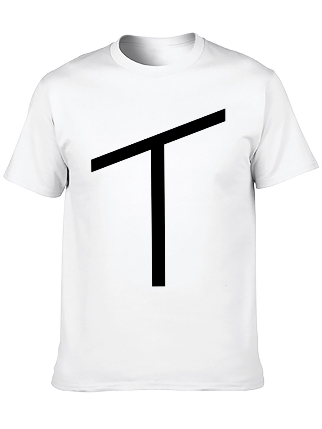 Camiseta Negra con Diseño de Letra T