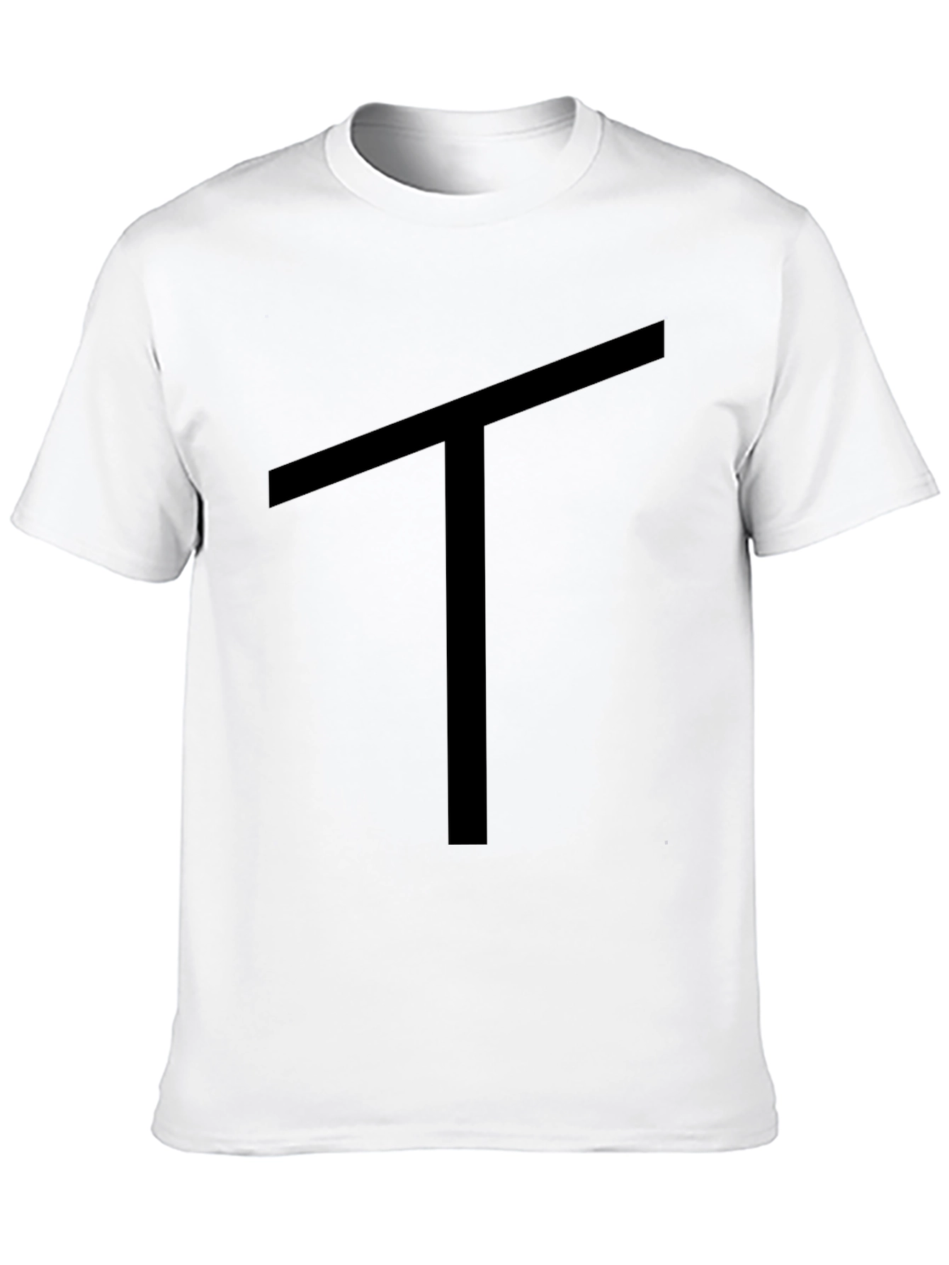 Camiseta Negra con Diseño de Letra T