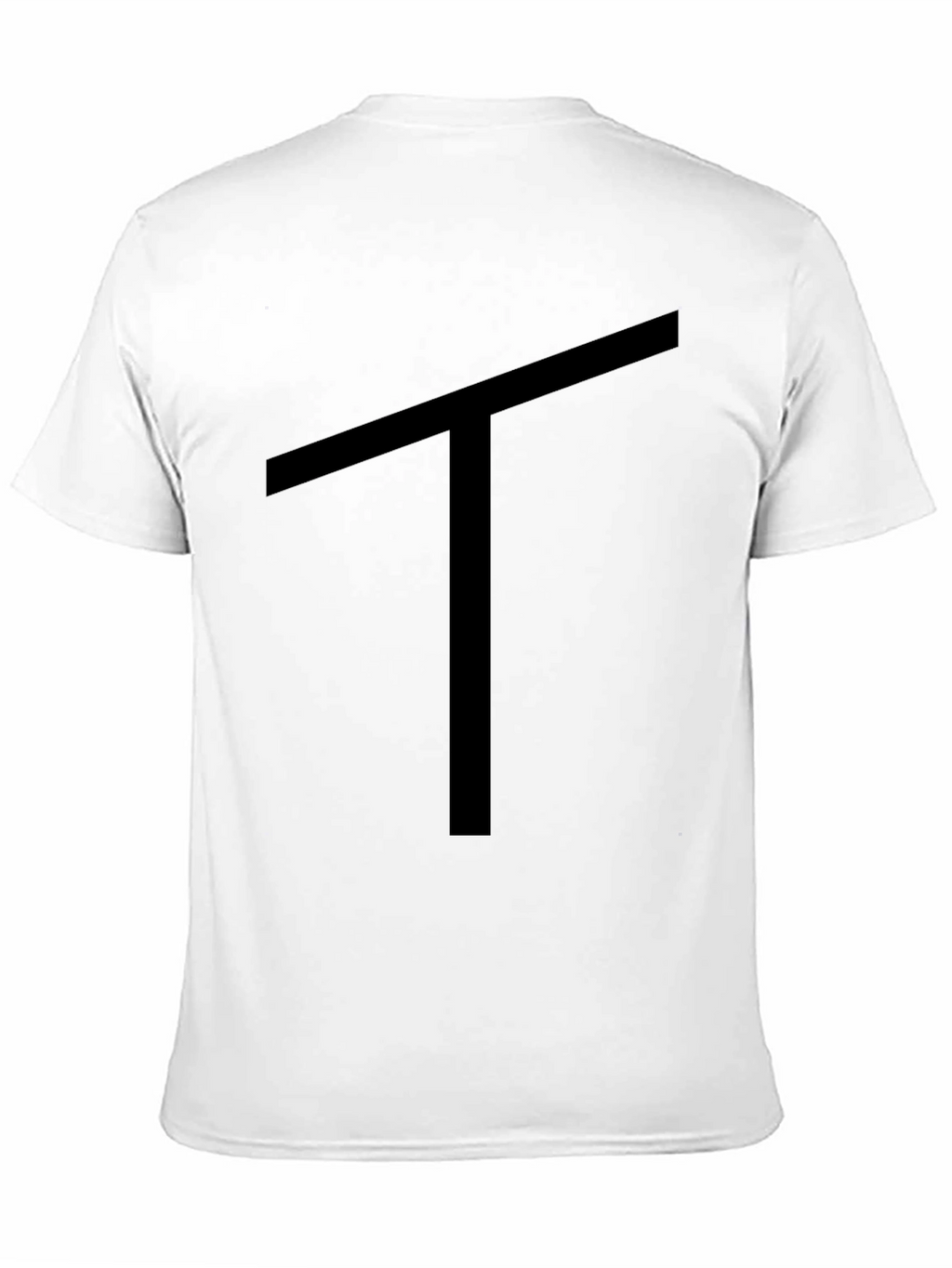 Camiseta Negra con Diseño de Letra T