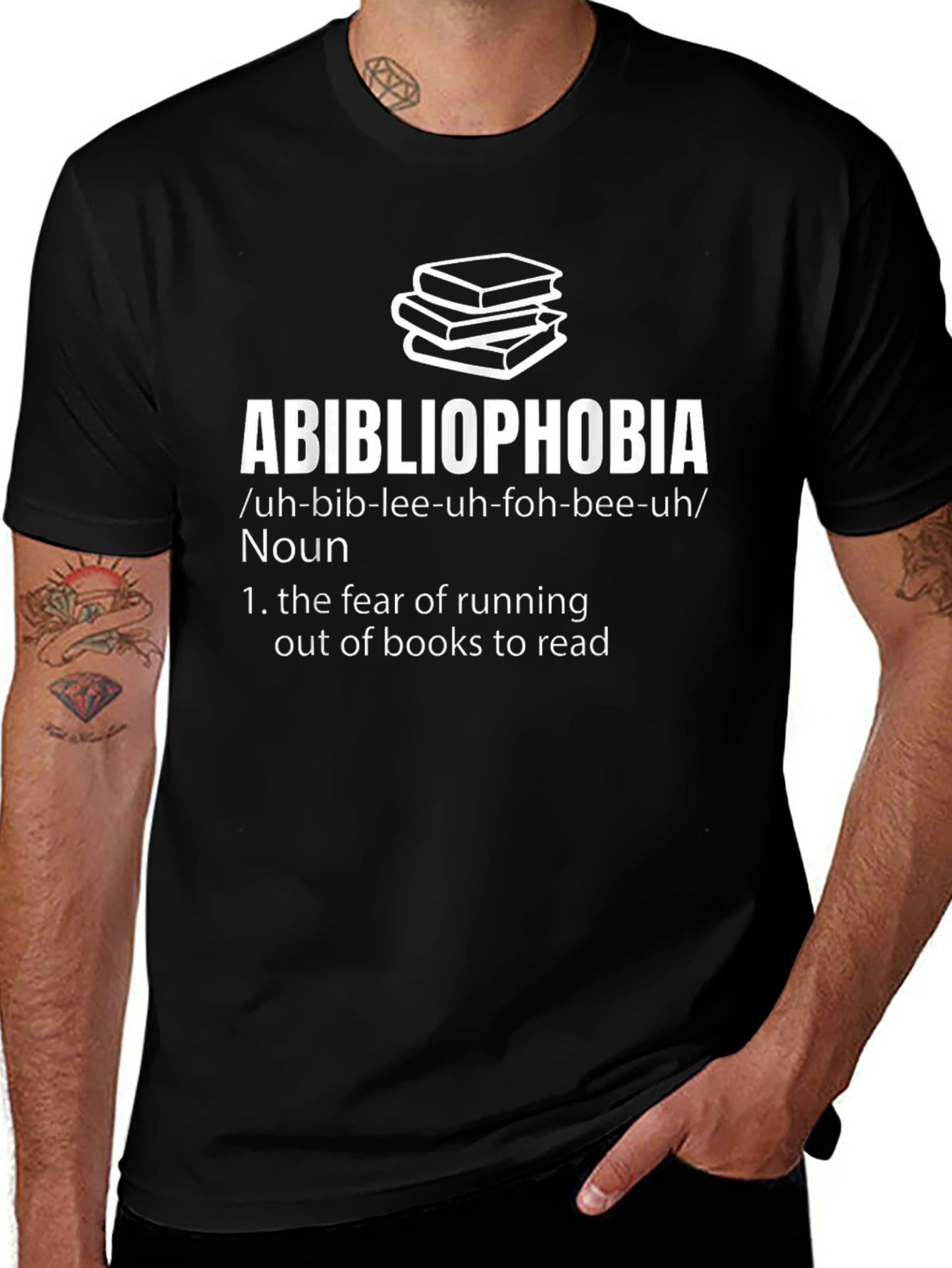 Camiseta Abibliophobia - Miedo a Quedarse sin Libros