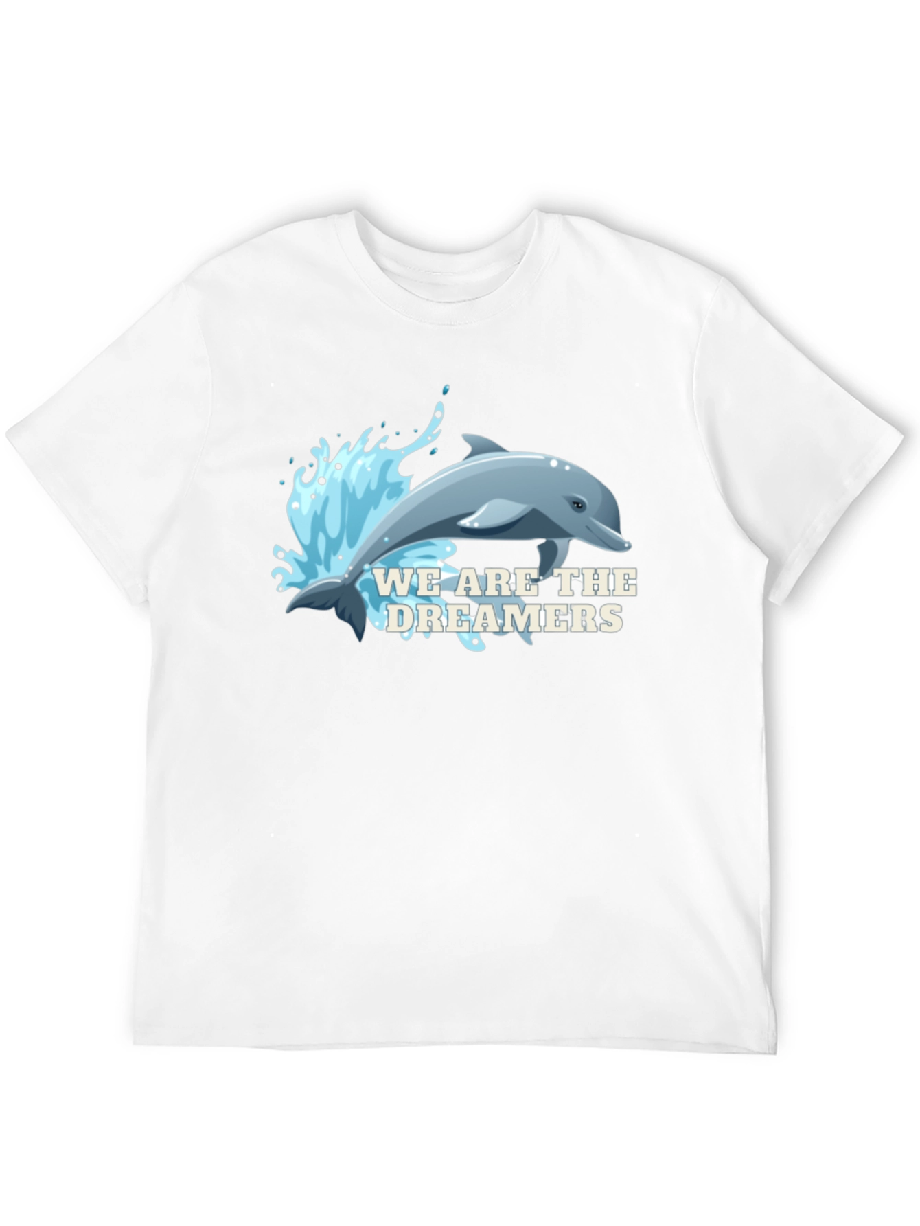 Camiseta Negra con Diseño de Delfín Soñadores