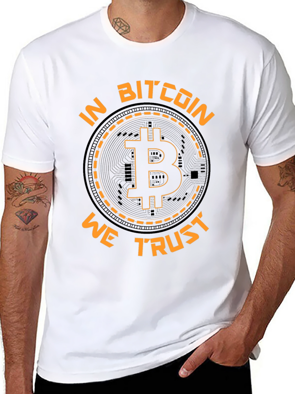 Camiseta Bitcoin - In Bitcoin We Trust