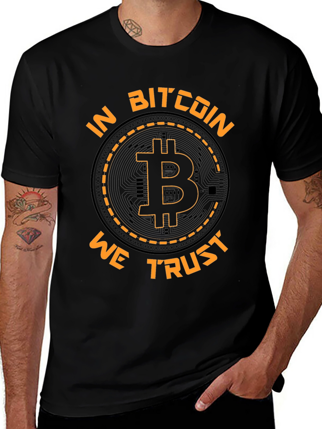 Camiseta Bitcoin - In Bitcoin We Trust