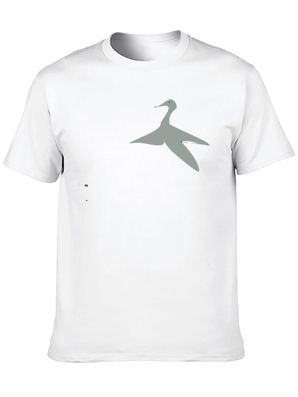 Camiseta Negra con Diseño de Ave Elegante