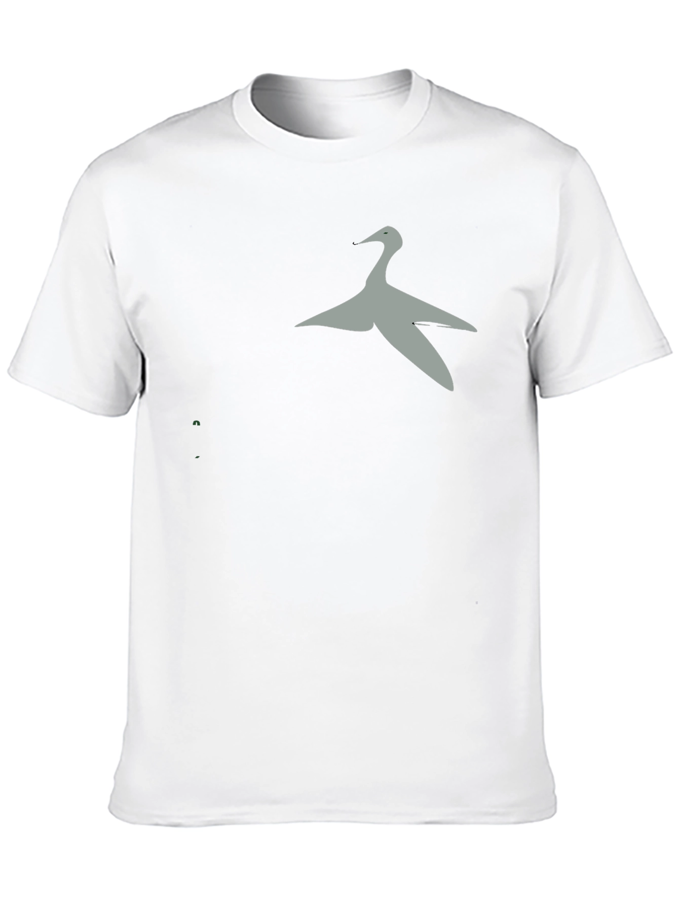 Camiseta Negra con Diseño de Ave Elegante