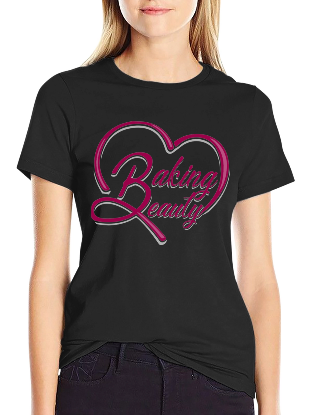 Camiseta Negra Baking Beauty