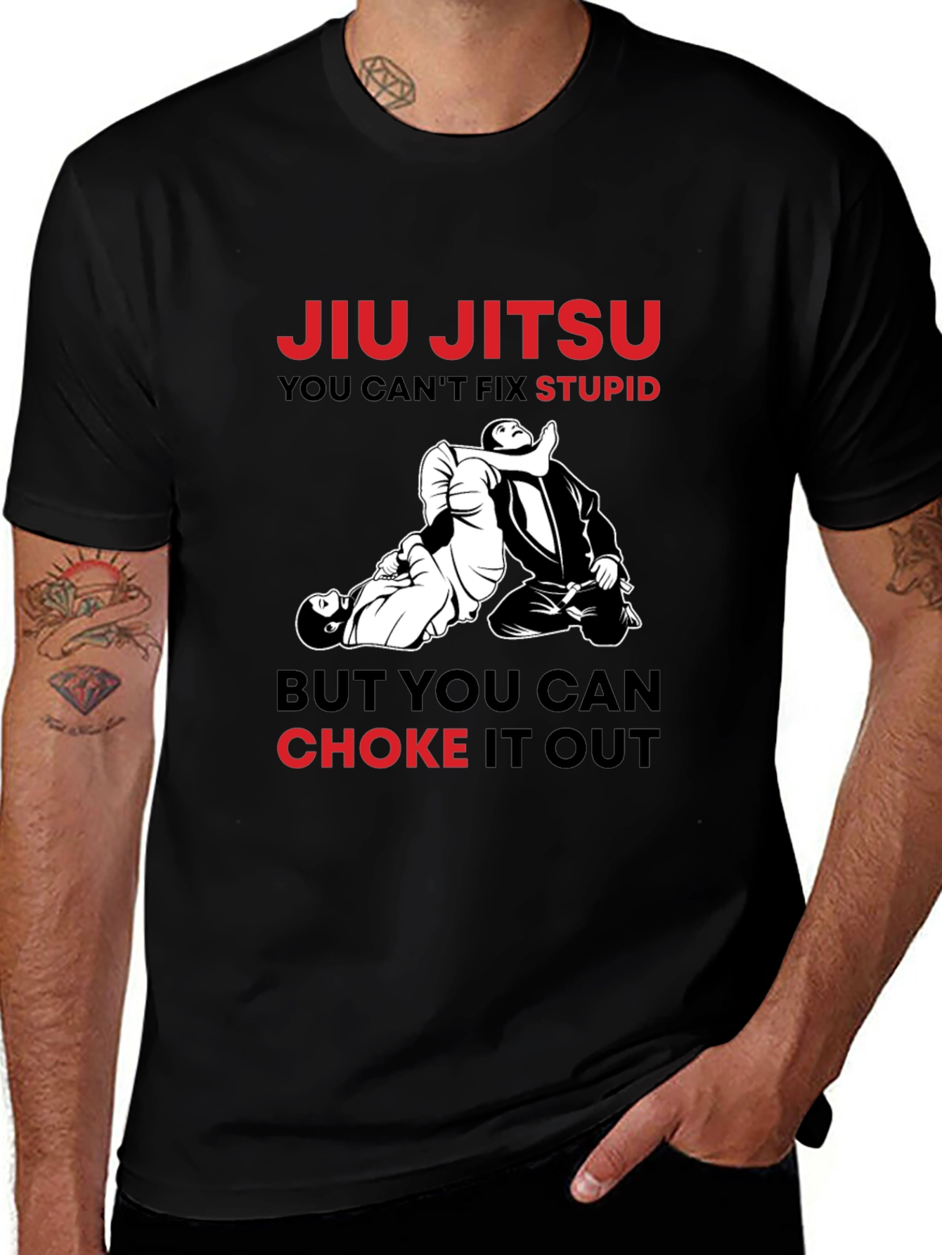Camiseta Jiu Jitsu: No Puedes Arreglar la Estupidez